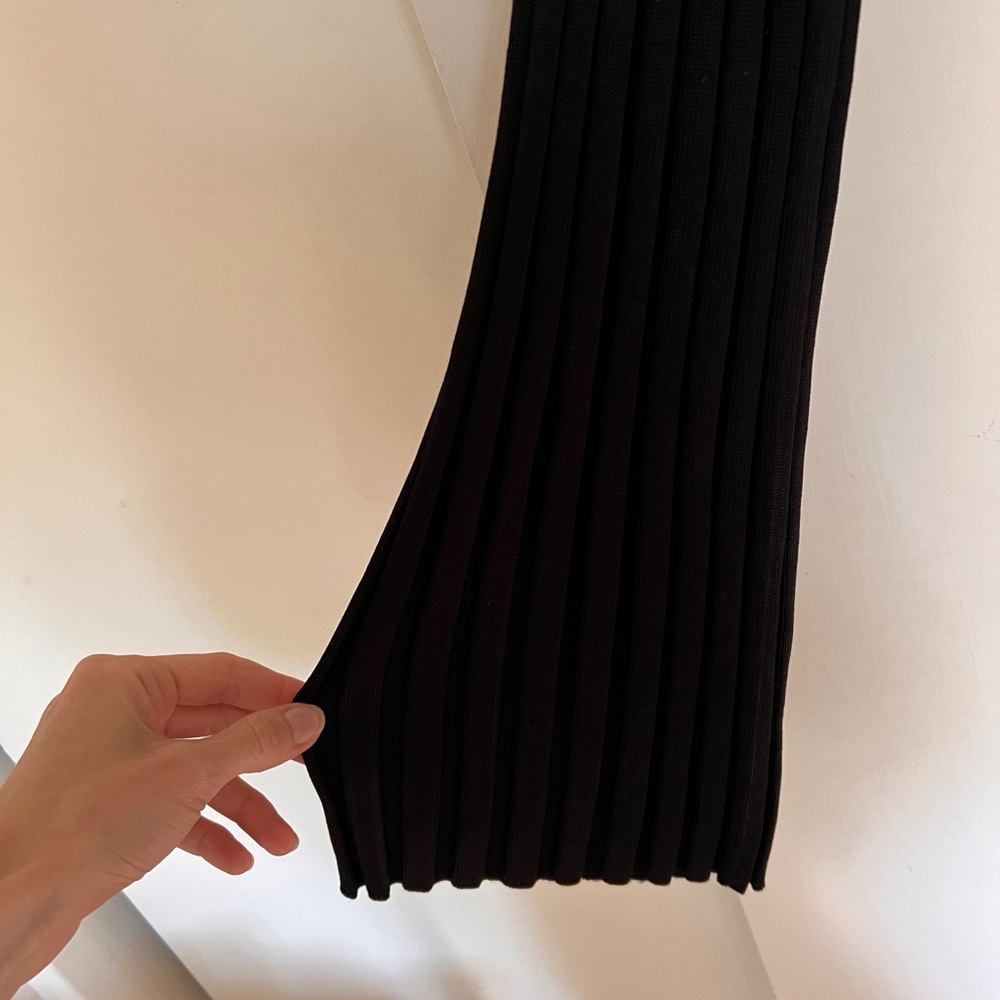 House of Dagmar Knitted Ribbed Wide Leg Pants - Picture 4 of 4